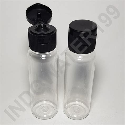 Jual Botol Plastik Pet Ml Bening Tutup Flip Top Hitam Di Lapak