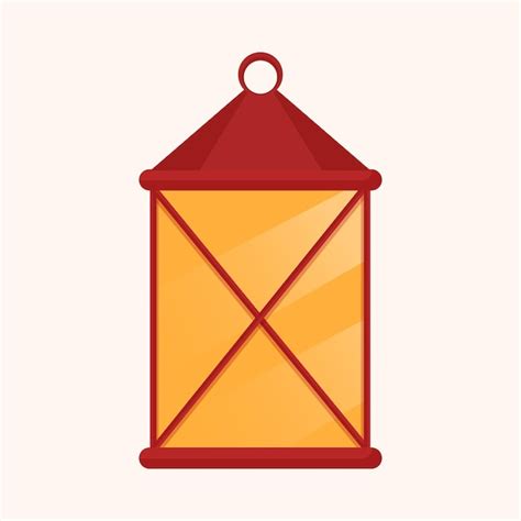 Premium Vector Isolated Burning Lantern On Cosmic Latte Background