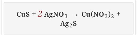 Solved Solid Copper Sulfide And Silver Nitrate React To Form Copper Ii Course Hero