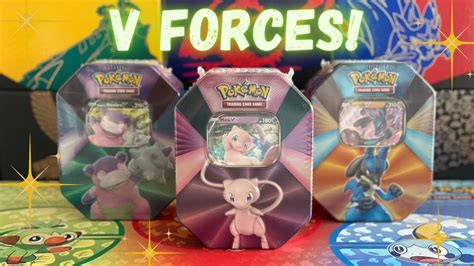 Mew V Forces Tin Pokemon Tcg Opening Part 3 Youtube