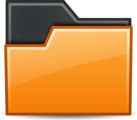 folder orange - Openclipart