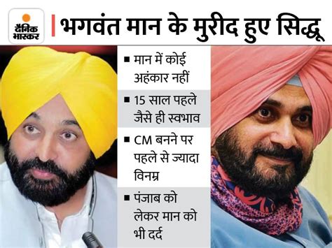 Navjot Singh Sidhu Bhagwant Mann Cm Punjab Navjot Sidhu And Punjab