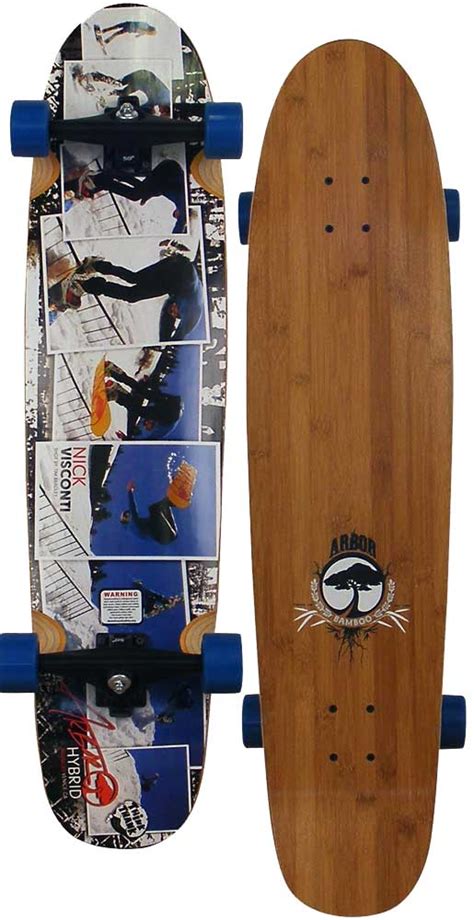 Arbor Hybrid Bamboo Longboard Skateboard - Blue For Sale at Surfboards.com (492953)