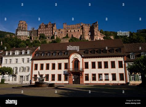 Heidelberg castle overlooking the Academy of Sciences ( Akademie der ...