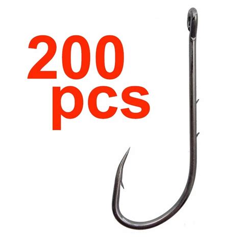 200 Pcs Baitholder Fishhook Carp Fishing Hooks Jig Big Barbed Hook High