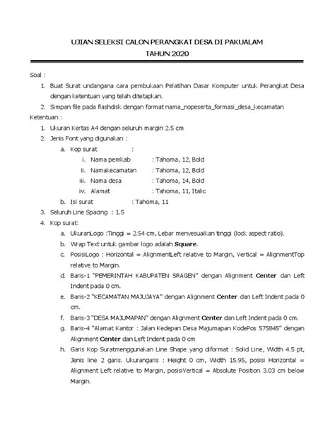 Soal Ujian Komputer Pdf