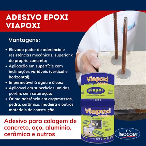 Adesivo Epoxi Viapoxi Viapol Isocom Impermeabilizantes Isocom