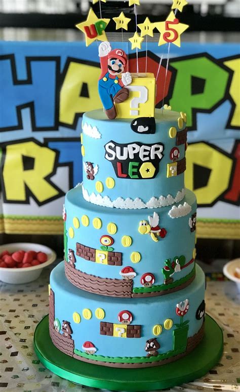 Gateau Mario Bross Id E Gateau G Teau Super Mario Gateau Mario