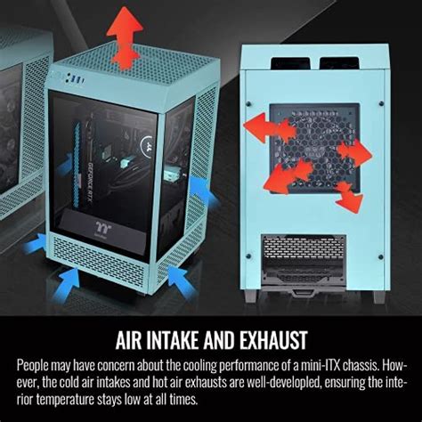 Thermaltake Tower 100 Turquoise Edition Case - Specs, Compare Prices ...