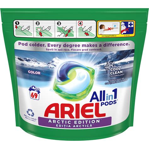 Detergent De Rufe Capsule Ariel All In One Pods Arctic Edition