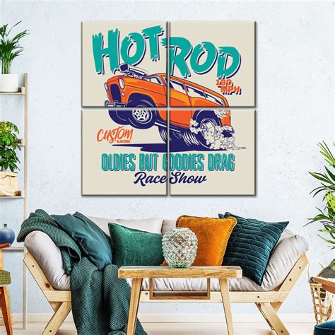 Hot Rod Race Show Poster Wall Art: Canvas Prints, Art Prints & Framed Canvas