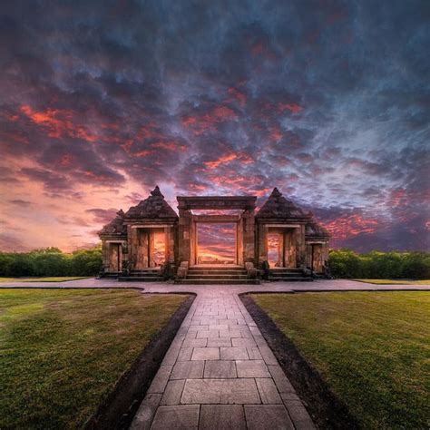 Pura Ratu Boko Temple in Yogyakarta, Indonesia