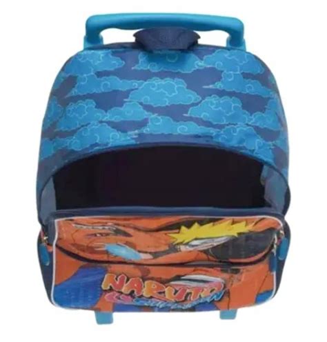 Mochila Escolar Rodinha Naruto Shippuden Pacific C