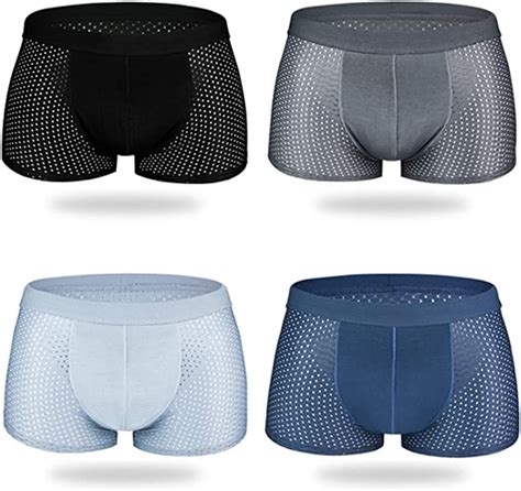 Boxer Homme Invisible Sans Couture Boxer Respirant Shorties Soie Glac E