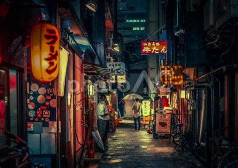 夜の路地裏 No 24832887｜写真素材なら「写真ac」無料（フリー）ダウンロードok