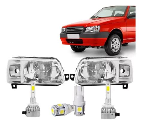 Juego Optica Fiat Uno Fire 2004 2005 2006 2007 Cree Led Envío gratis