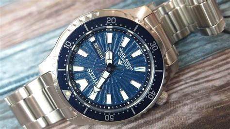 Citizen Ny L Promaster Dive Automatic Fugu Blue Dial Youtube