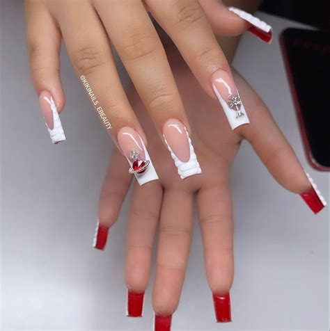 Red acrylic nails – Artofit