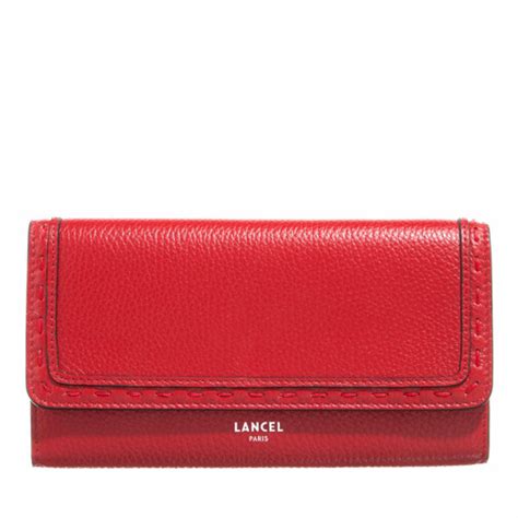 Lancel Premier Flirt Pre Ptefeui Slim Rabat Rouge Lancel Flap Wallet Fashionette