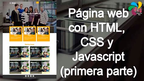 Diseñando una página web con HTML CSS y Javascript Primera parte