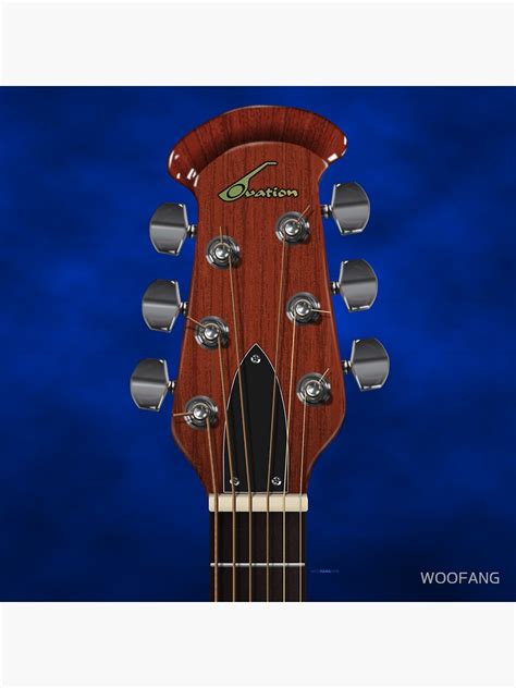 Guitar Headstock Art Ovation Sticker For Sale By Woofang Redbubble