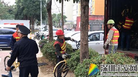 航城：齐抓共管 全力开展共享单车整治 深圳宝安网