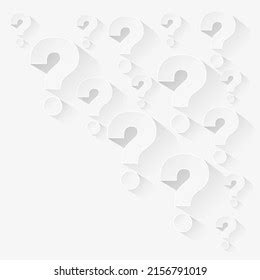 White Question Mark Background Minimal Style Stock Vector (Royalty Free ...