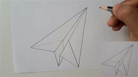 Comment Dessiner Un Avion En Papier Youtube