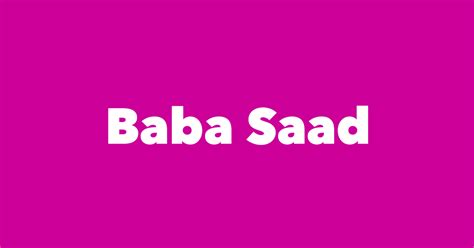 baba saad spouse children birthday