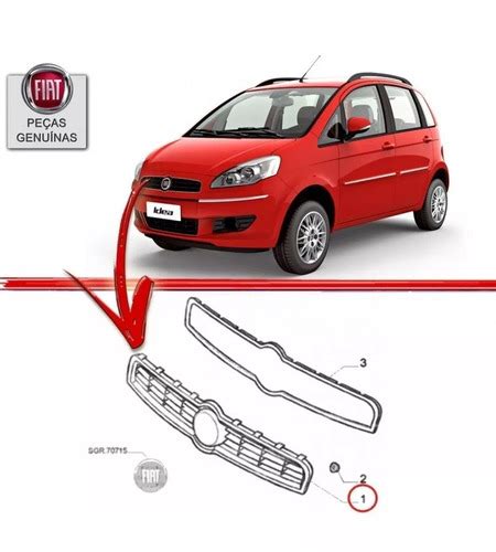 Grade Superior Fiat Idea Essence 2011 Original Novo Nf Parcelamento