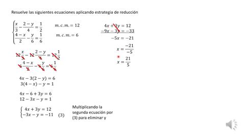 Ejercicios De Ecuaciones De Primer Grado Con Dos Incognitas Metodo De