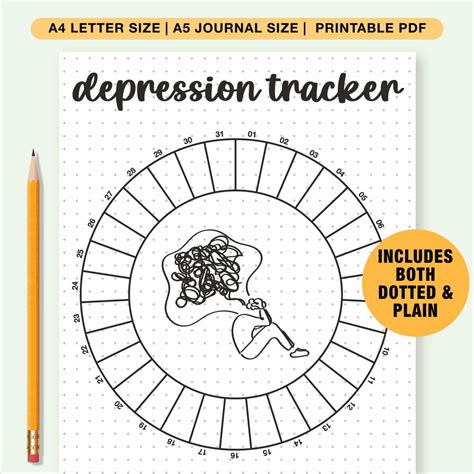 Journal Monthly Layout For Depression