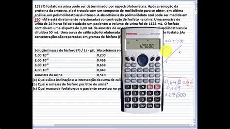 Aula 11 Parte 7 Exemplo De Curva De Calibração E Regressão Linear