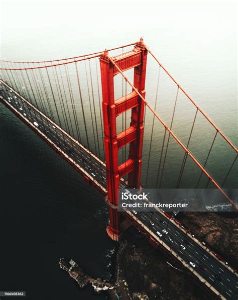 Golden Gate Bridge Aerial View Stock Photo - Download Image Now ...