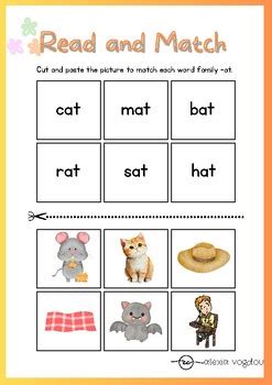 Cvc Read And Match Worksheet By They Learnt Happily Ever After Tpt