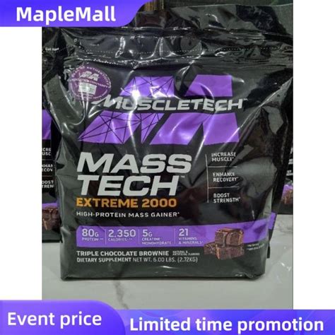 Maplemall Muscletech Masstech Extreme Lbs Mass Builder Weight