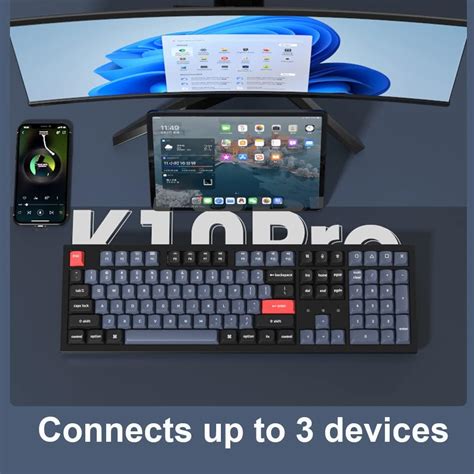Keychron K10 Pro QMK VIA Custom Wireless Mechanical Keyboard Hot Swappable Full Size 108 Keys