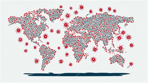 world map coronavirus pandemic outbreak graphic illustration premium