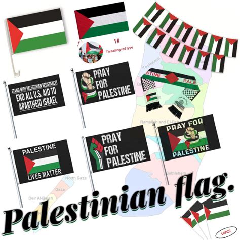 Palestine National Flag Country Flag 5ft X 3ft PLE PS Palestine Large