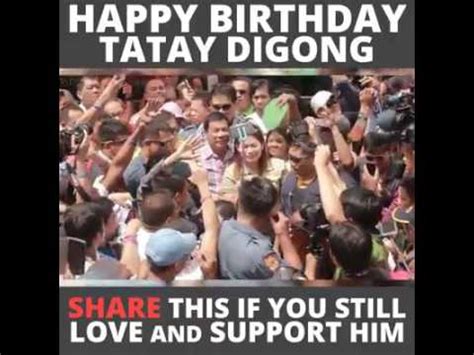 Happy Birthday Tatay Digong Youtube