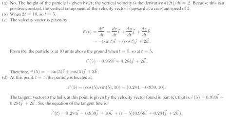 Solved Suppose R T Costi Sintj 3tk Represents The