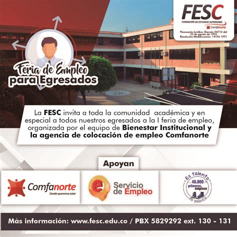 Fesc Fundaci N De Estudios Superiores Comfanorte Feria Empleo Fesc