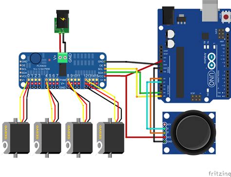 Control Multiple Servo Motors With Arduino And PCA9685 PWM Module