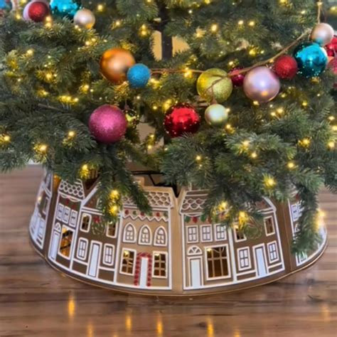 Amazon Christmas Tree Collar With Led Light Gingerbread House