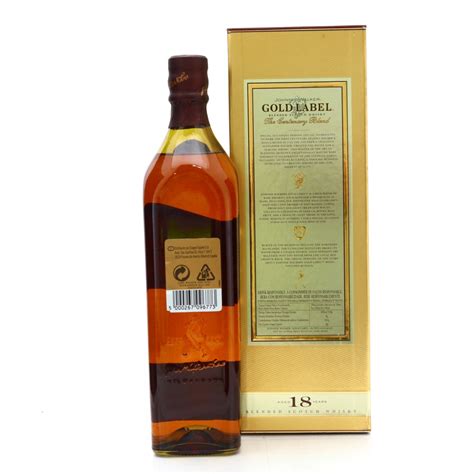 Johnnie Walker Gold Label Centenary Blend 18 Year Old Striding Man Society Whisky Auctioneer