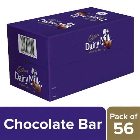 Cadbury Dairy Milk Chocolate Bar, 13.2g (Pack of 56) - JioMart