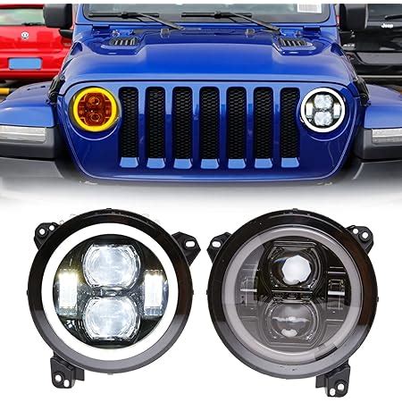 Amazon Bunker Indust Wrangler Jl Inch Led Headlights With Halo