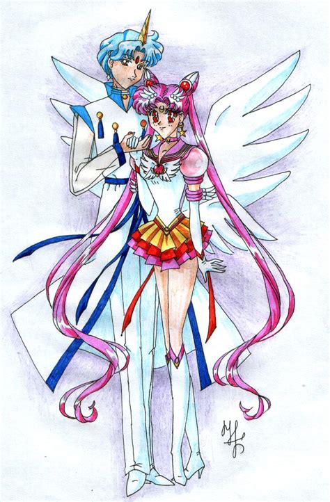 Sailor Mini Moon Rini Fan Art Helios And Chibiusa Sailor Mini Moon Sailor Chibi Moon