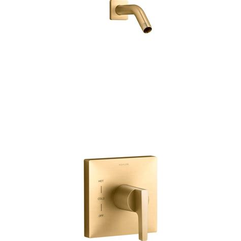 KOHLER Honesty 1-Handle Shower Valve Trim Kit in Vibrant Brushed ...