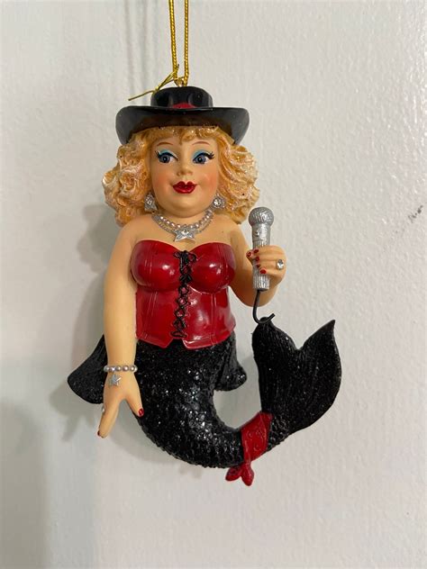 Karaoke Singer Mermaid December Diamonds Mermaid Ornament Etsy